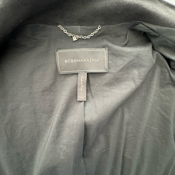 BCBG MaxAzria Drea Faux Suede Moto Jacket Black size XS - Picture 9 of 9